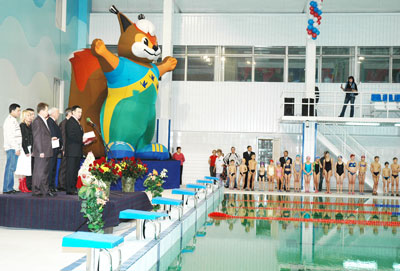 В таком бассейне, конечно же, быть новым чемпионам и рекордам. Фото Валерия Бакланова.