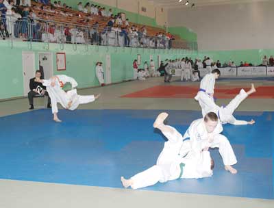 На татами юноши Чувашии.