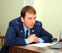 Помощник прокурора Новочебоксар­ска Алексей Степашин.