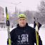 В.Андреев не оставляет  своего увлечения — бега на лыжах.  Фото Валерия Бакланова.