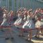 Танец мордовских девушек “Киштима” хореографиче­ской студии “Зеркало” (село Порецкое).