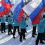 Россия – спортивная держава: патриотический настрой зимнему празднику задали волонтеры.