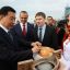 В Чувашии члена Госсовета Китая Ван Юна встретили традиционными хлебом и солью. Фото cap.ru
