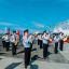 Сторожевик встречали со всеми почестями: поднятием государственных флагов и военным оркестром. Фото cap.ru
