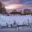 Зимний вечер у ледяной речки. Фото Владимира МАКАРОВА