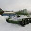 Танк Т-34 из снега соорудили студенты из деревни Яуши Чебоксарского района. 