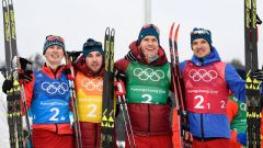 1132821292.jpgСеребряную медаль завоевали российские лыжники в эстафете на Олимпиаде Пхёнчхан Олимпиада-2018 