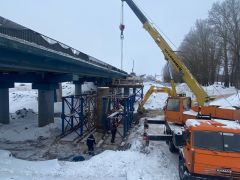 КапремонтВ Чувашии на мосту через реку Средний Аниш работы по устройству опор выполнили на 50% капремонт 