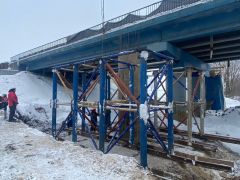 КапремонтВ Чувашии на мосту через реку Средний Аниш работы по устройству опор выполнили на 50% капремонт 