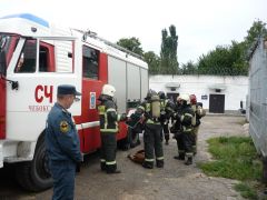 В следственном изоляторе № 1 проведены пожарно-тактические учения УФСИН 