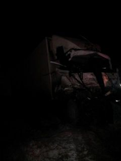 Фото с места ДТП - 2ДТП в Цивильском районе: погиб молодой водитель фуры ДТП 