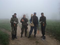 Команда “Патриот” (вторая слева Дарья Афанасьева) в Крыму.Вернем солдатам имена Бессмертный полк 