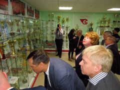 В ледовом дворце "Сокол" открылся музей новочебоксарского хоккея ХК Сокол музей хоккейной славы Новочебоксарска 