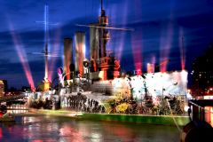 Аврора-шоу 2Нижегородские художники обновили знаменитую «Аврору» на шоу в Северной столице (фото, видео) День народного единства искусство 