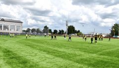 Поле в УрмарахВ Урмарах открыли футбольное поле с искусственным газоном Спорт - норма жизни 