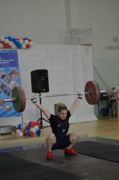 Александра  Козлова подняла наибольший вес среди женщин в абсолютном зачете —195 кг  (в рывке 90 кг +  в толчке 105 кг).Состязание лучших Тяжелая атлетика 