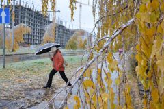 Фото Валерия БАКЛАНОВАОсторожно,  ледяной дождь! Новочебоксарск  осень ледяной дождь 