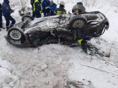 В Чебоксарском районе «Лада Гранта» столкнулась с автобусом «ПАЗ», водитель погиб