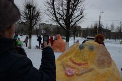 В Ельниковской роще состоялся конкурс снежных фигур