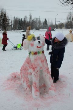 В Ельниковской роще состоялся конкурс снежных фигур