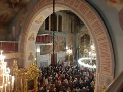 Пасхальное богослужение в Соборе святого князя Владимира в Новочебоксарске Пасха 