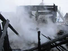 Пожар. Фото СУ СКР по ЧРЗавершилось расследование уголовного дела против владельца дома в Урмарском районе, где сгорели шесть человек пожар 