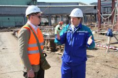 ЕАБР посетил строящееся производство на территории ПАО «Химпром» ЕАБР Химпром 