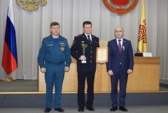 МВД по Чувашской Республике награждено за совершенствование системы гражданской обороны МВД Чувашии 