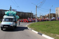  В День Победы в едином строю с химиками прошли жители ДНР и ЛНР Химпром День Победы 