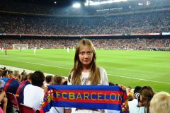 На стадионе футбольного клуба. Фото из личного архива автора“Барселона”, я с тобой! ВКонтакте — Новчик 