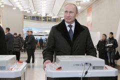 Владимир Путин проголосовалПрезидент России Владимир Путин проголосовал на выборах Выборы-2018 