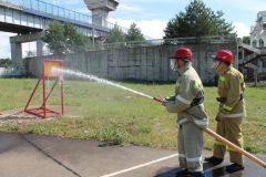 Поражение учебной мишениНа Чебоксарской ГЭС прошли соревнования пожарных-добровольцев Чебоксарская ГЭС 