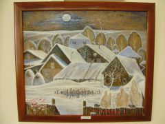 Репродукция картины “Зима в Лапсарах”.Живописец чувашского края Выставка 