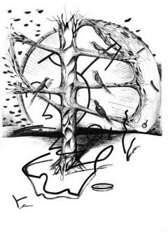 Рисунок Владимира Лисицына.26 апреля — День памяти погибших  в радиационных авариях и катастрофах На Парнасе 