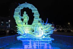 Ледяная скульптура чебоксарца Андрея Молокова стала победителем фестиваля «Ямал необъятный» Новый год-2023 