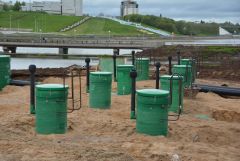 Строительство очистных сооружений на чебоксарском заливе завершат осенью 