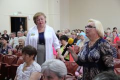 Алла Самойлова встретилась с пациентами Новочебоксарской горбольницы