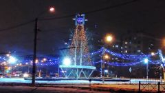 В Новочебоксарске зажглась праздничная иллюминация к Новому году