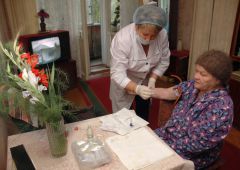 Утро начинается с визита медсестры День пожилых людей 