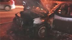 В Чебоксарах на ходу вспыхнул автомобиль "Kia Cerato"