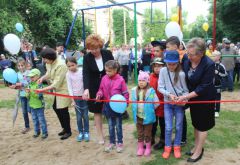 В Новочебоксарске на бульваре Зеленом появилась новая детская игровая площадка детская игровая площадка 