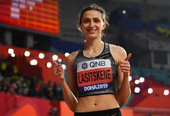 Мария Ласицкене Ласицкене в третий раз стала чемпионкой мира Чемпионат мира по легкой атлетике 