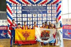 Команда ЧувашииЧувашские спортсмены завоевали командное серебро на всероссийских соревнованиях школьной лиги "Мир самбо" самбо 