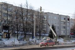 В Новочебоксарске завершаются работы по замене уличных светильников  уличное освещение 