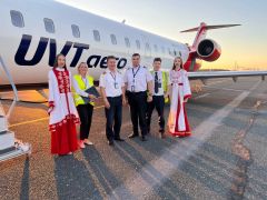  Авиакомпания «ЮВТ АЭРО» совершила первый рейс Сургут-Чебоксары
