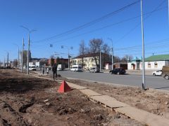  ПАО «Дорисс» на ул. Гражданской приступил к устройству тротуаров