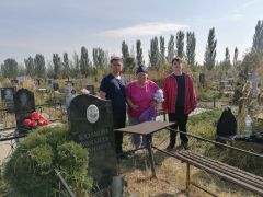 На кладбищеВолонтеры помогли жительнице Санкт-Петербурга очистить могилу ее матери от травы на новочебоксарском кладбище Грани помогают 