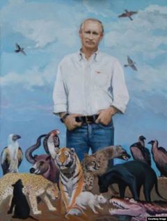 Портрет ПутинаВ Новочебоксарске 8 ноября откроется выставка Анатолия Силова