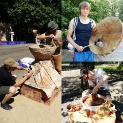 В Ельниковской роще проходят мастер-классы народных умельцев