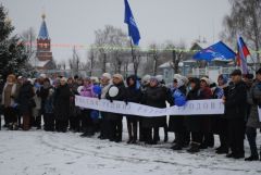 Митинг в ШемуршеЧувашия отметила День народного единства (фоторепортаж)